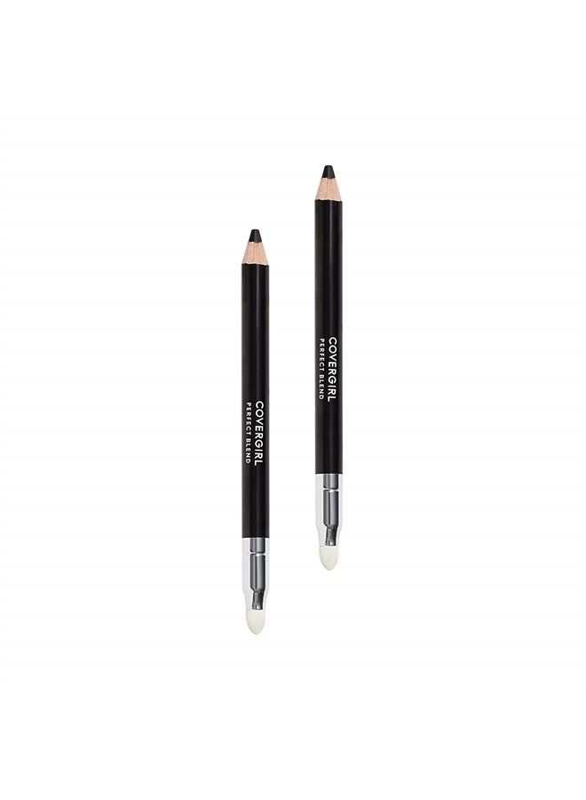 Perfect Blend Eyeliner Pencil, Basic Black Color, Eyeliner Pencil With Blending Tip for Precise Or Smudged Look, 2 Count