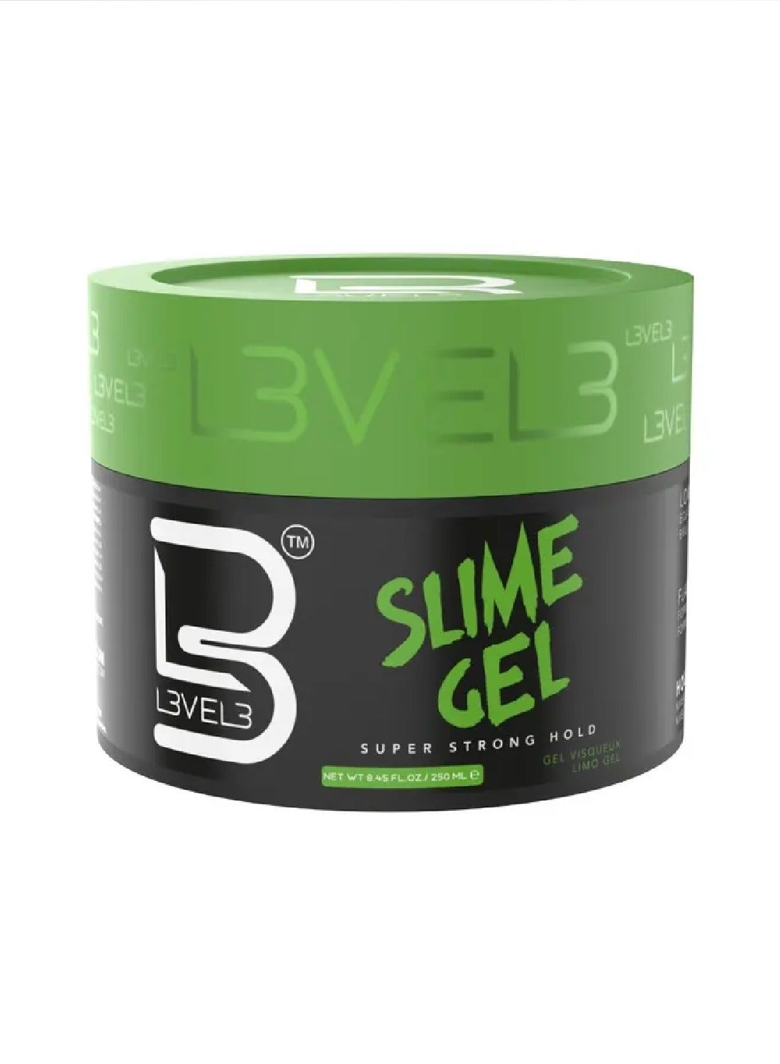 Level 3 Slime Gel - Strong Control Hair Styling Gel - Flake-Free, Long-Lasting Hold - Adds Volume, Texture 250 ml