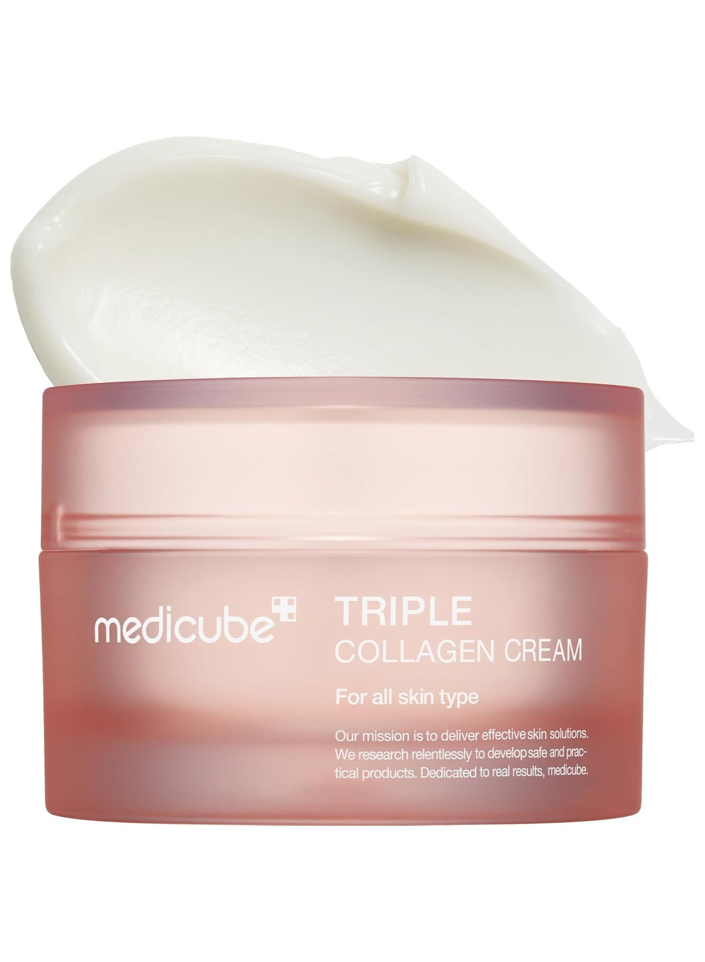 Triple Collagen Cream - Hydrating & Firming Moisturizer with Hyaluronic Acid, Premium Elastin, Shea Butter - Wrinkle Care & Boosts Elasticity - Korean Skincare