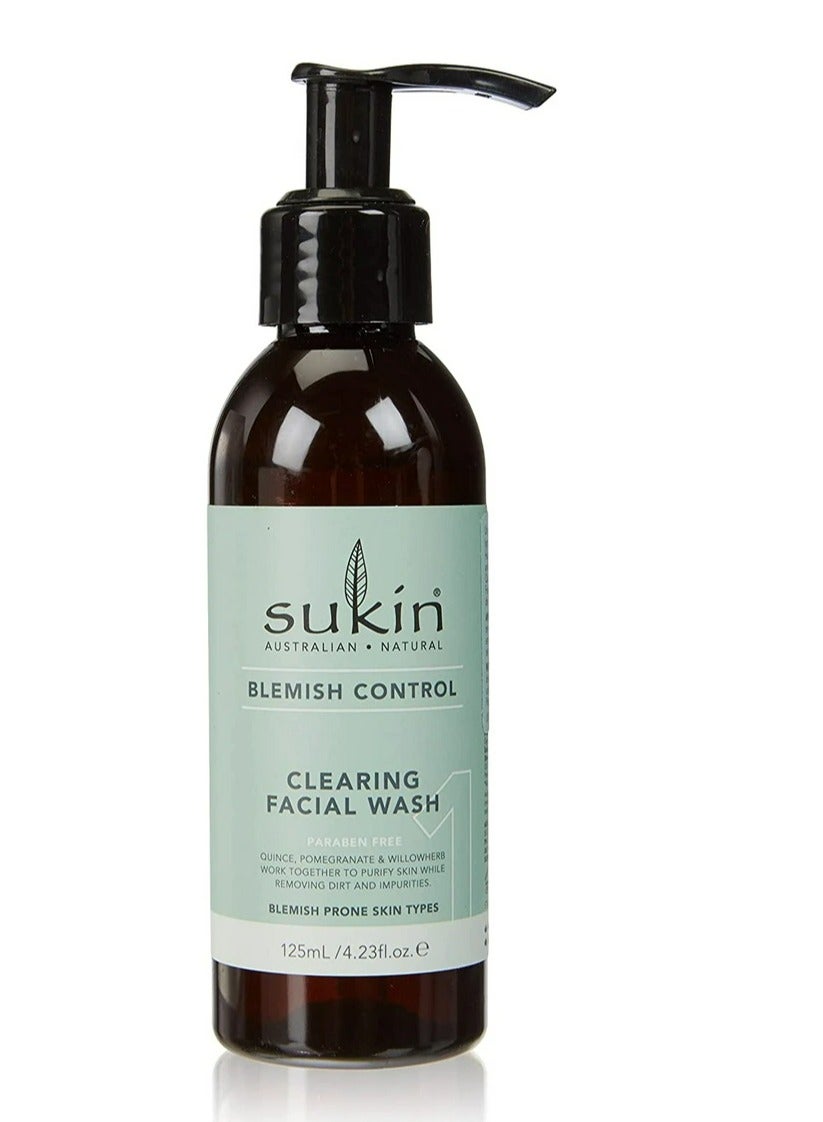 Sukin Blemish Control Clearing Facial Wash 125Ml