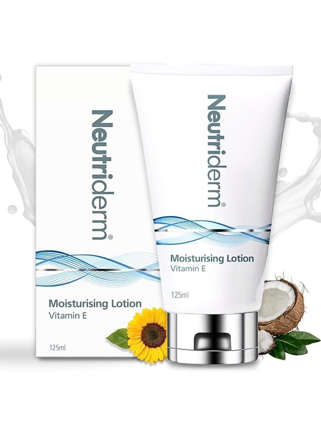 Daily Face Moisturizer with Natural Vitamin E, Moisturizing Lotion for Face and Body, Wrinkles, Dry, Acne-Prone, Irritated, or Aging Skin, 48-Hour Hydration, 4.2 oz