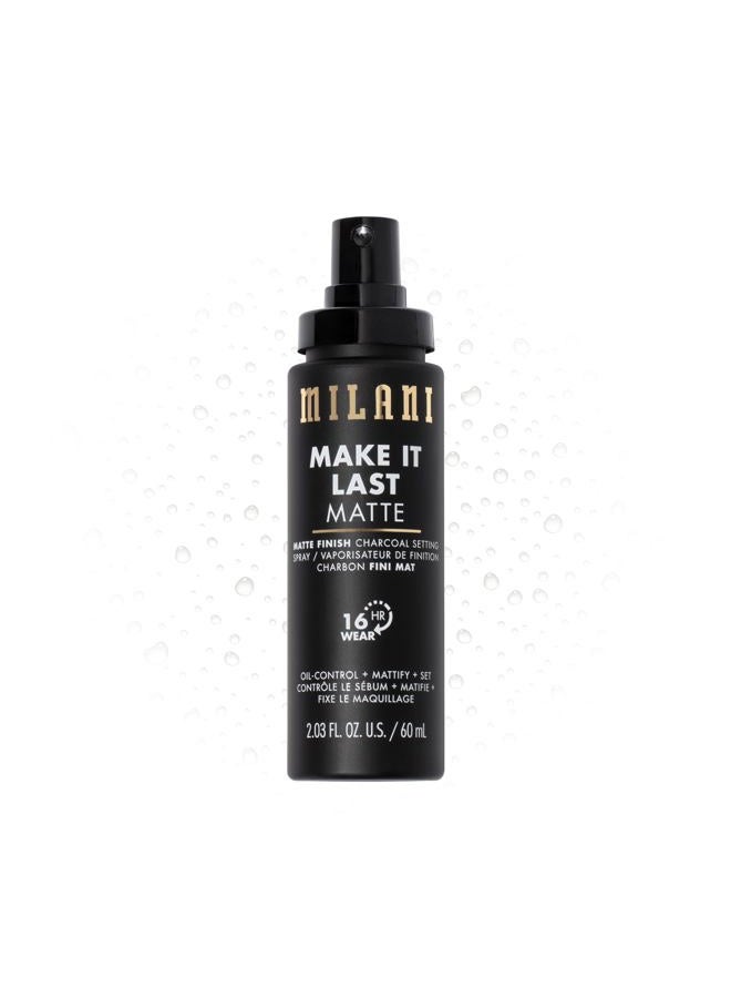 Make it Last Matte - Matte Finish Charcoal Setting Spray- Cruelty-Free Makeup Primer and Setting Spray for Oily Skin - Long Lasting Finishing Spray (2.03 Fl. Oz.)