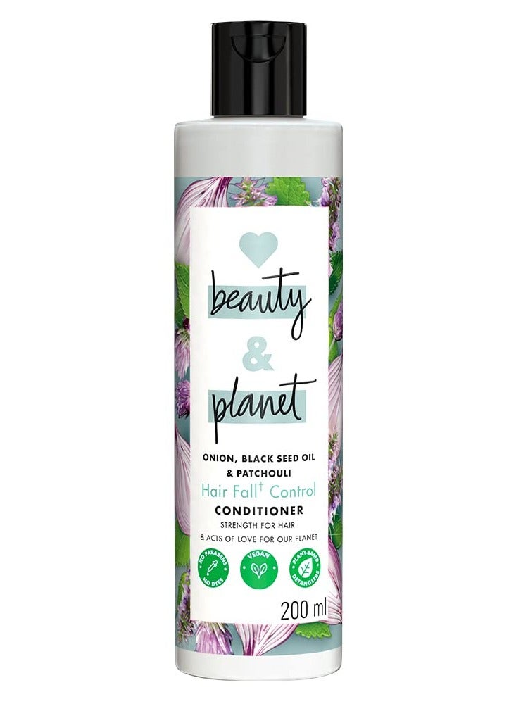 Love Beauty AND Planet Onion oil Blackseed oil AND Patchouli Hairfall Control Conditioner No Parabens No Dyes Patchouli Essential Oil 200 ml