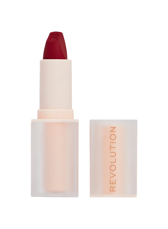 Makeup Revolution Lip Allure Soft Satin Lipstick CEO Brick Red