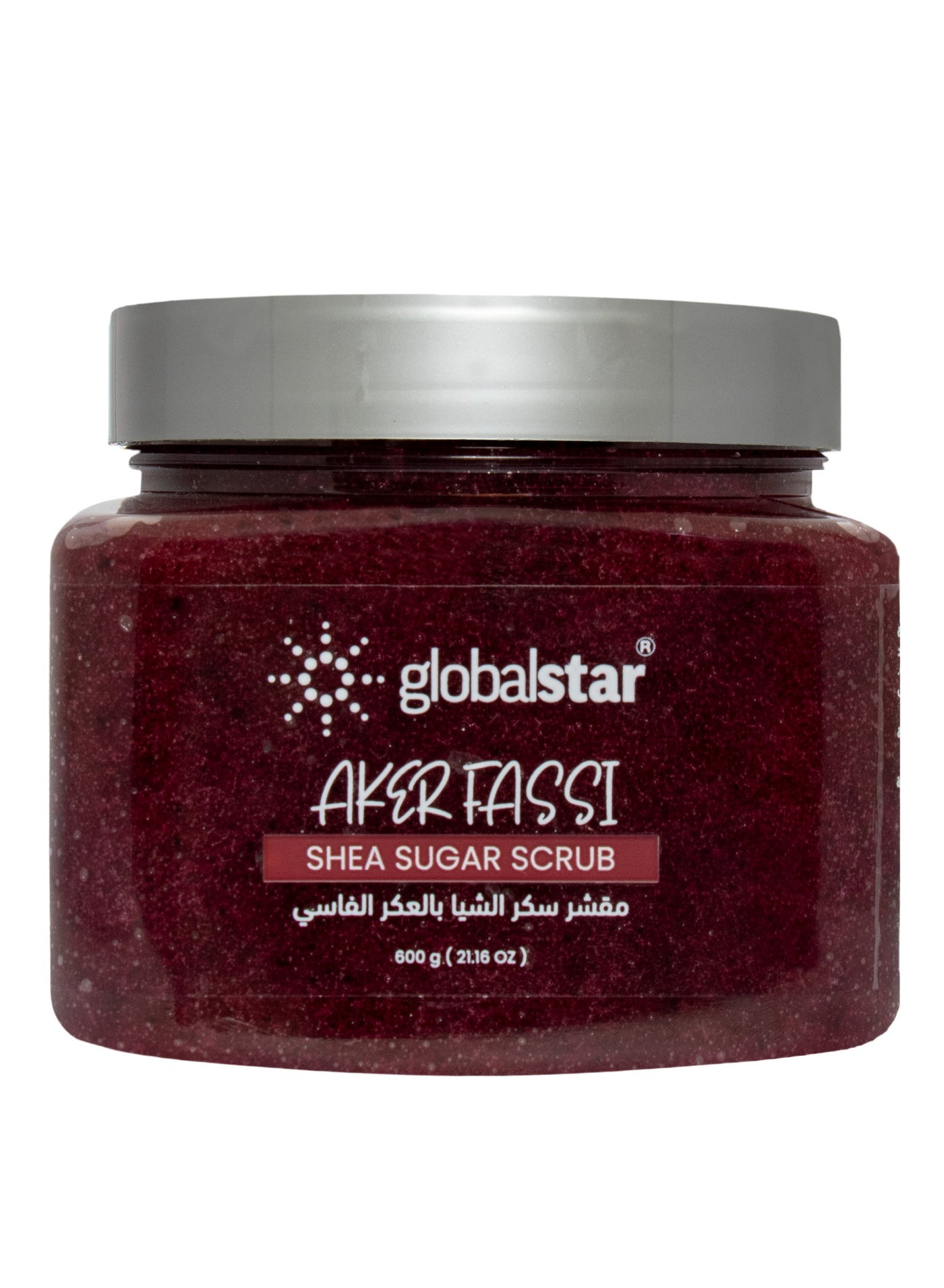 Global Star Shea Butter & Fassi Aker Sugar Scrub 600g – Exfoliating, Moisturizing, and Radiant Skin