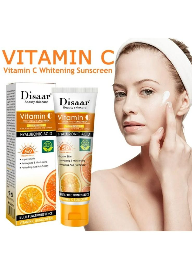 Vitamin C Sunscreen Cream Spf 50 Sunscreen Whitening Anti Uv Sunscreen 50 g