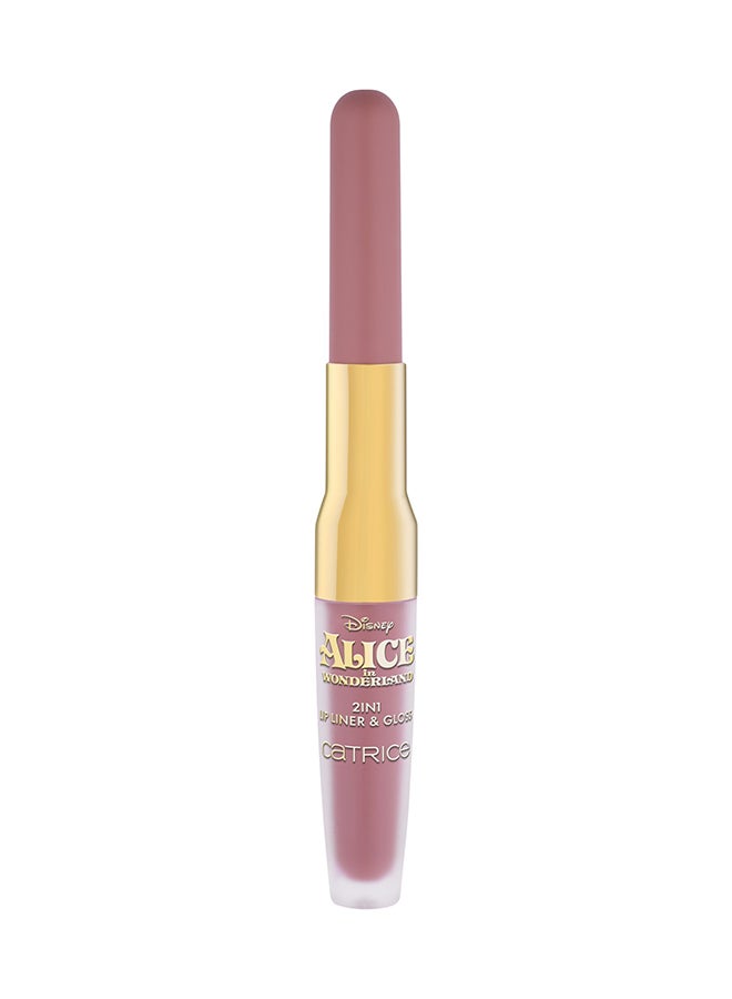 Disney Alice In Wonderland 2In1 Lip Liner & Gloss C01