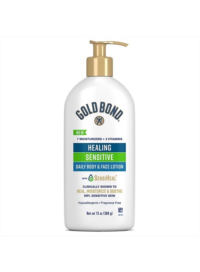 Healing Sensitive Daily Body & Face Lotion for Dry, Sensitive Skin, 13 oz.