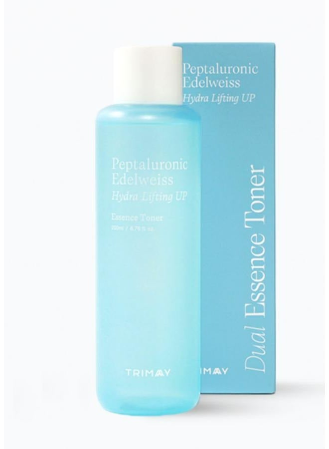 Dual Essence Toner Peptaluronic Edelweiss Hydra Lifting Up 200 ML