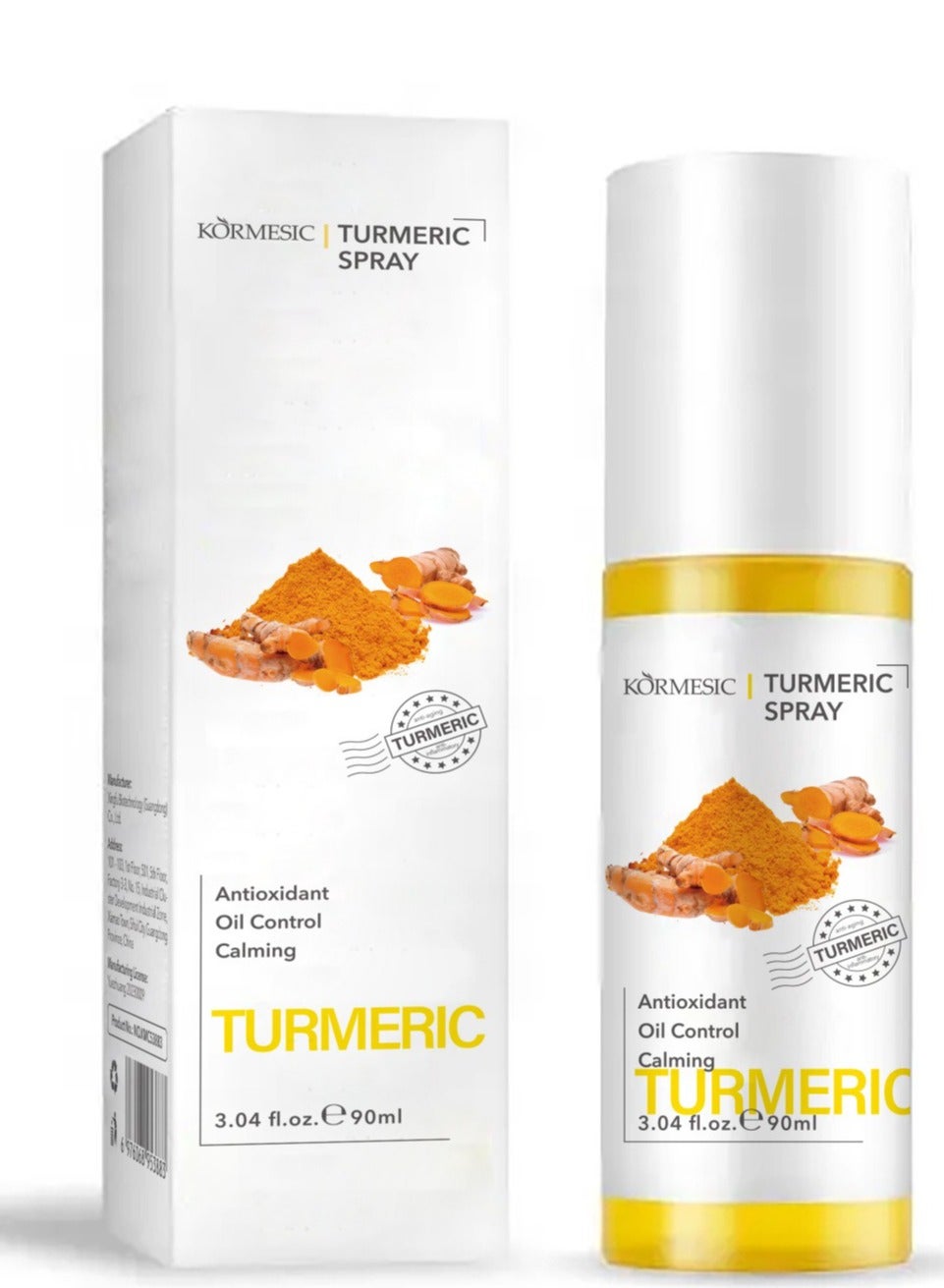 Turmeric Refreshing Facial Mist 90ml | Soothing, Skin Brightening, Oil Control & Hydration
