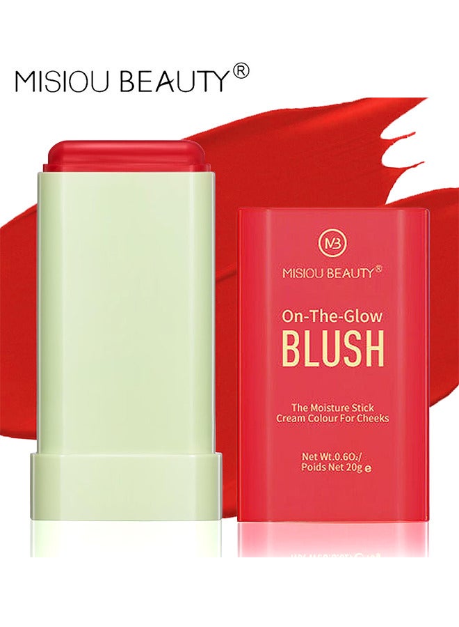 On The Glow Blush, The Moisture Stick Cream Colour For Cheeks, Highlighting ​Color Silky Powder Blusher Stick Natural Glow Silly Blusher Light And Soft Feeling The Apply On Your Face