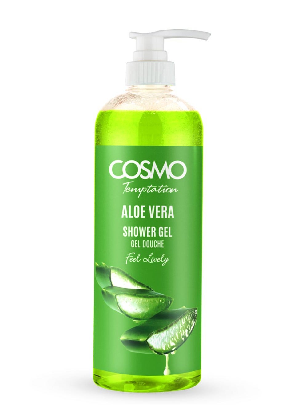 Cosmo Temptation Aloe Vera Shower Gel for Men and Women 1000ml