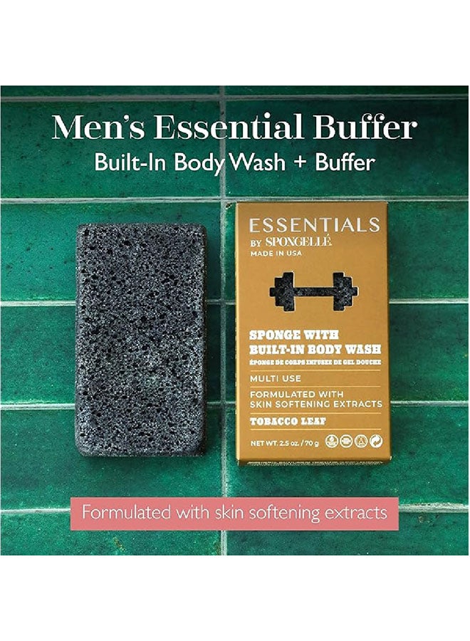 Men's Tobacco Leaf Body Wash Infused Buffer 70g (Multi Use) - image 2