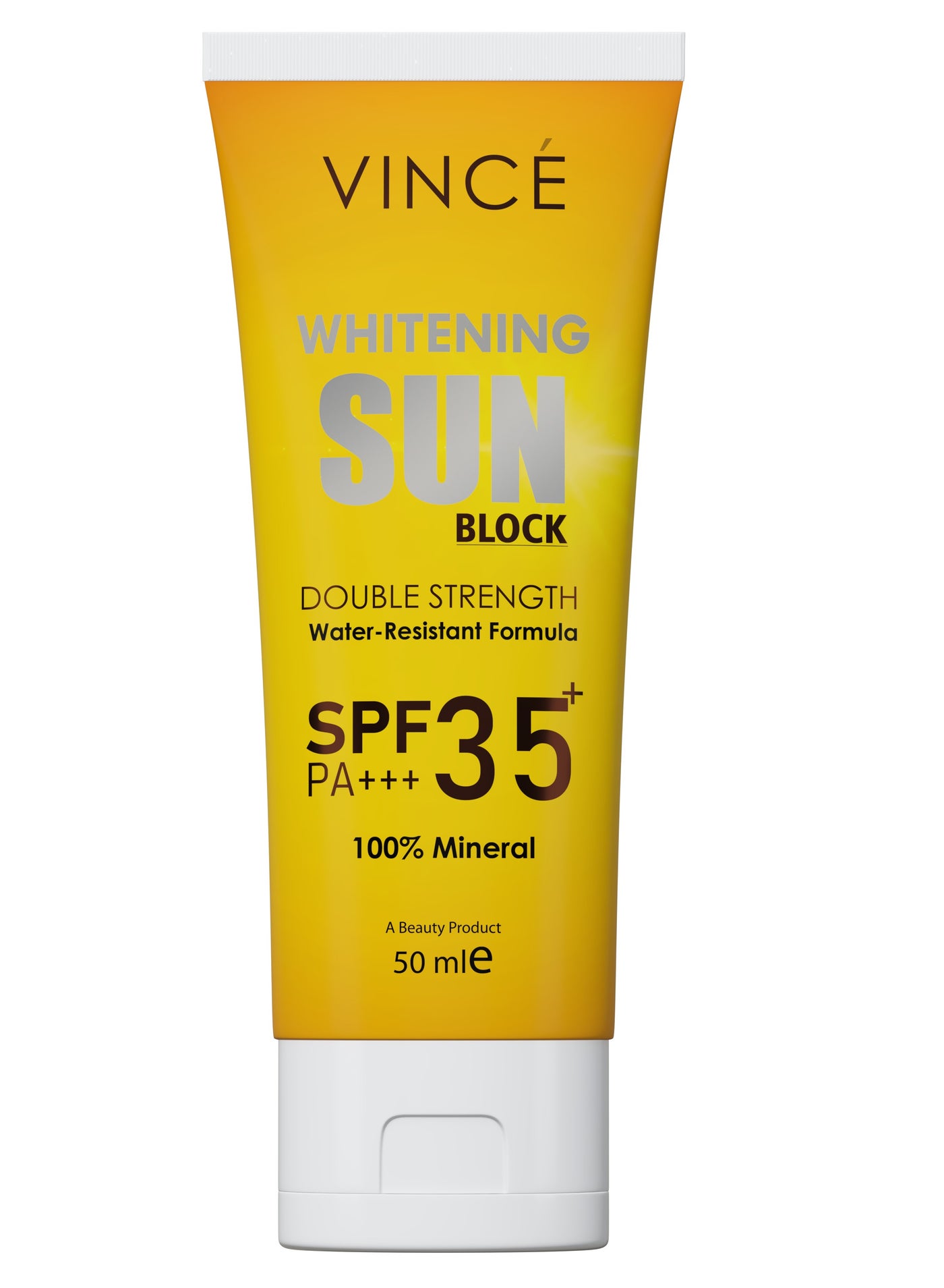 Sunblock SPF 35 – 100% Mineral Protection Against Sun UVA/UVB Rays – Prevents Sunspots – Hydrates, Brightens Skin, and Prevents Premature Aging – Water-Resistant, 50ml