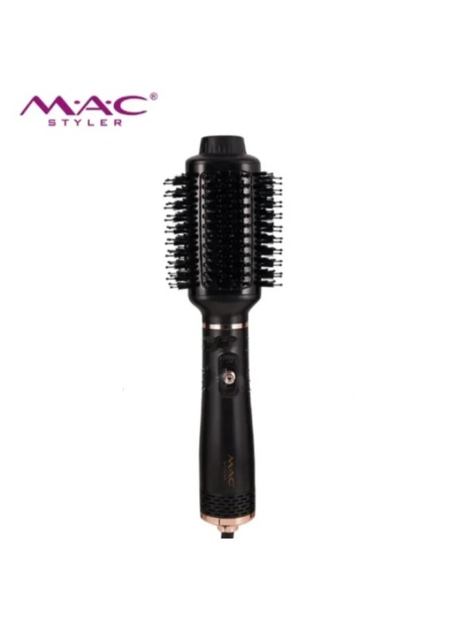 Mac Styler Hair Dryer Hot Air Brush Styler & Volumizer One Step Hair Straightener Curler Electric Blow Dryer Brush MC-1510