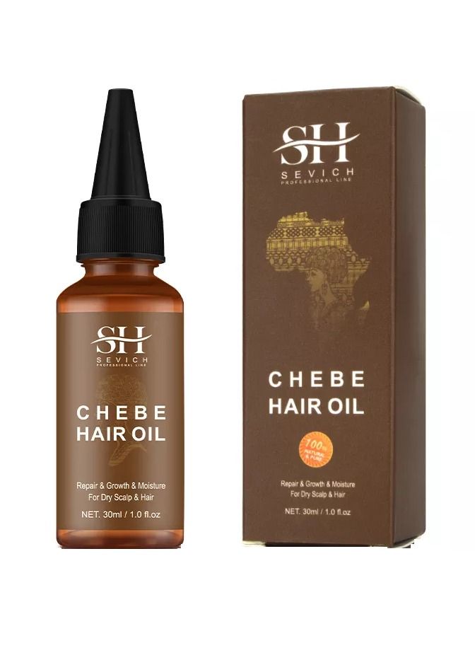 100% Natural Chebe Hair Oil African Chebe Powder Serum Hair Loss Treatments Repair Damaged Moisture Hair Regrowth Treatments 30ml