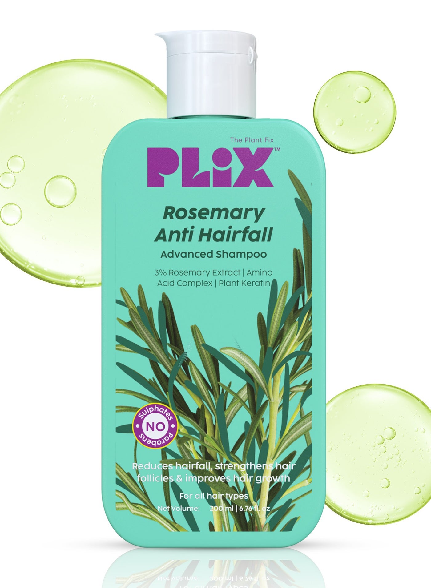 Rosemary Shampoo with Advanced Anti Hair Fall Formula, Promotes Hair Growth for Men, Women Sulphate And Paraben Free, 200ml