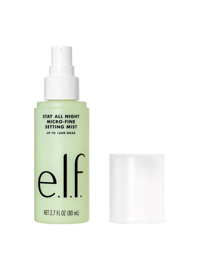 Stay All Night Micro-Fine Setting Mist, Hydrating & Refreshing Makeup Setting Spray For 16HR Wear-time, Vegan & Cruelty-Free, 2.7 Fl Oz