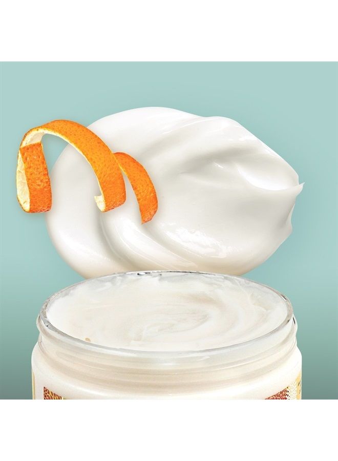Vitamin C Body Butter - Hydrating Body Cream with Shea Butter - Anti-Aging Body Butter Cream For Smooth, Soft Skin - Non-Greasy Cream with Citrus Peel - 452g / 16 oz