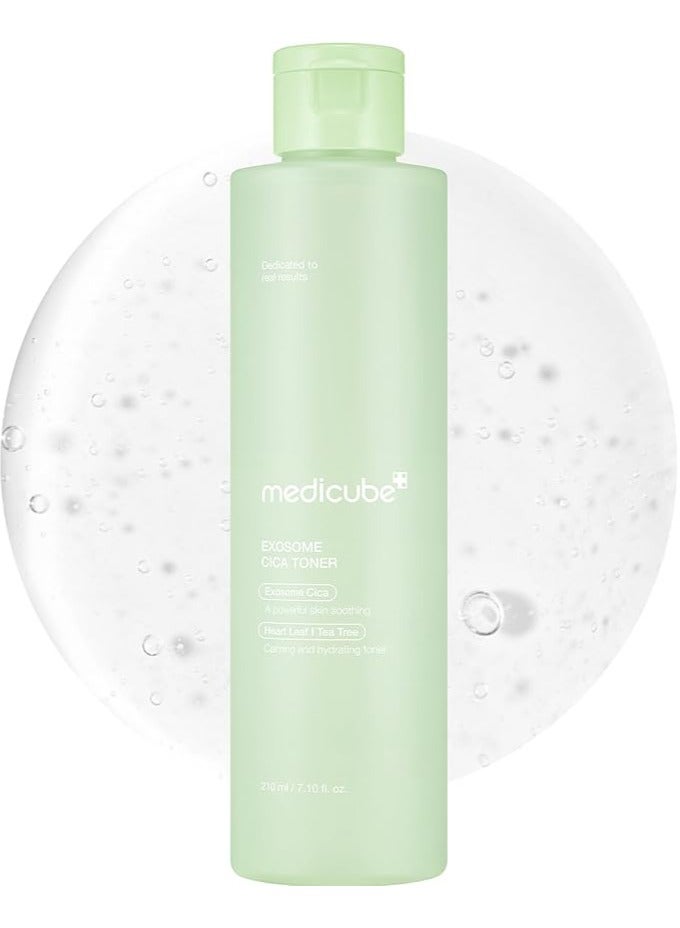 medicube Exosome CICA Toner | Daily Soothing Toner with Exosome CICA, Heartleaf, Tea Tree, 12 Kinds of CICA | Low Irritation, Sebum Care Korean Skin Care, for Stressed Skin (210ml / 7.10 fl.oz.)
