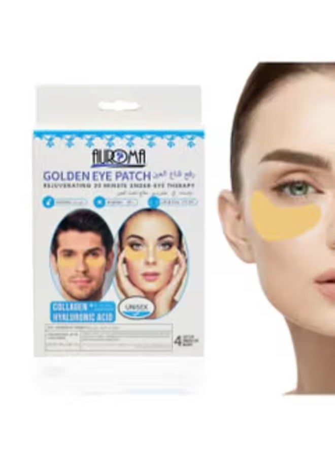 4Pcs Eye Masks for Dark Circles and Puffiness, Under Eye Patches for Puffy Eyes Treatment, Under Eye Gel Pads Collagen for Eye Bags Treatment, Gel Eye Mask Skincare, Gold
