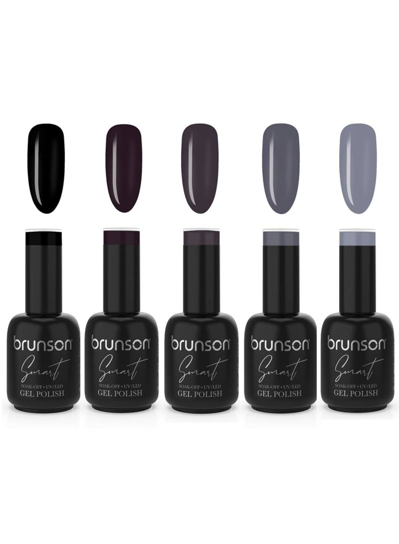 Smart Gel Nail Polish Ashen Aura Collections 5pcs BAA02