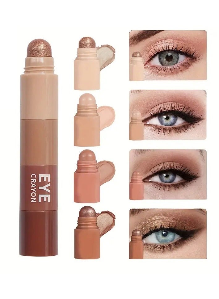 Lip Crayon Four-color Matte Velvet Lipstick Lasting Moisturizing High Color Crayon Lipstick Portable Lip Glaze Makeup