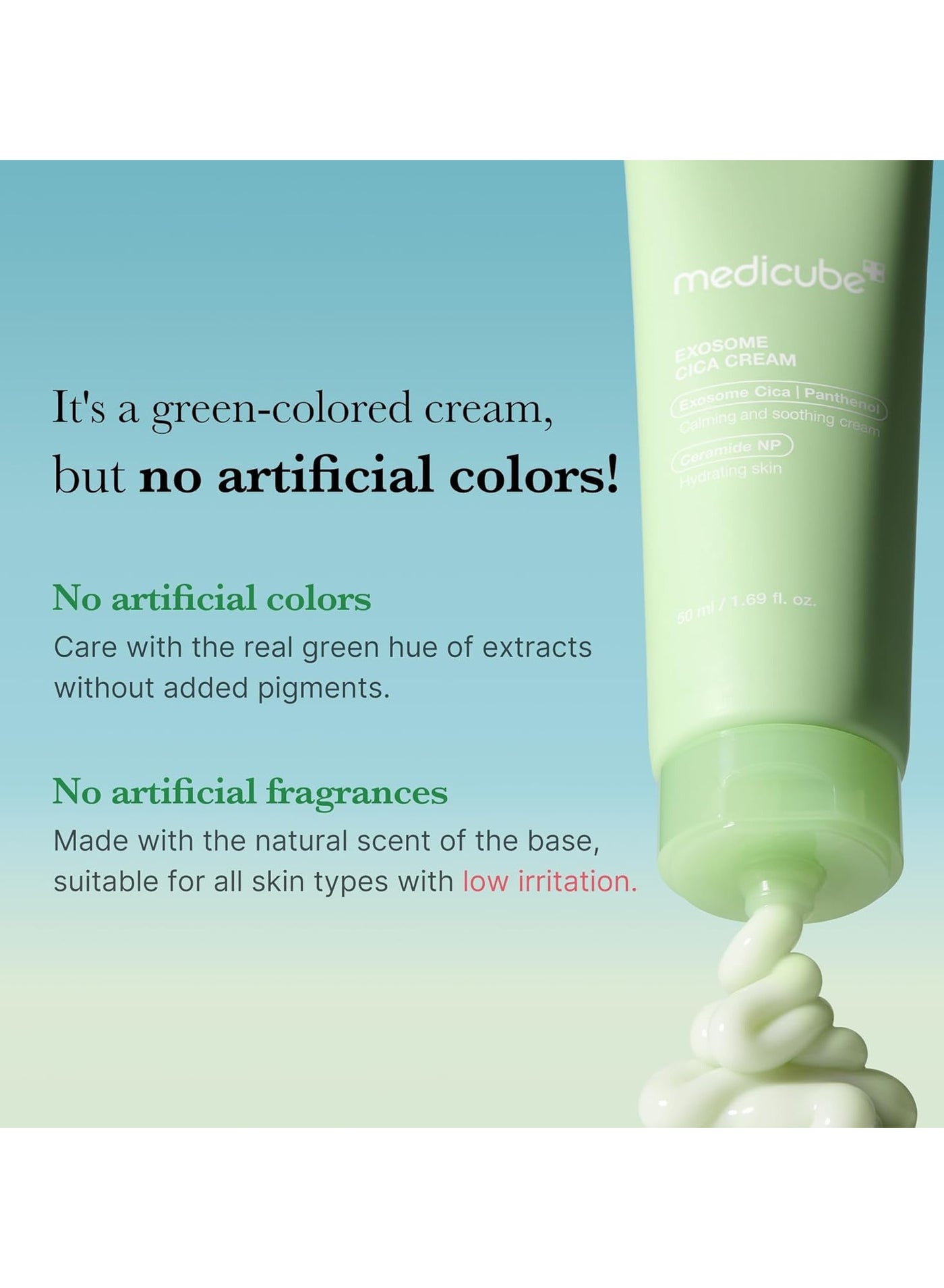 Exosome Cica Tea Tree Cream (50ml) for Sensitive & Acne Prone Skin, Soothing Moisturizer with Centella Asiatica & Exosome Technology, Redness Relief Hydrating Face Cream for Breakouts & Skin Barrier Repair - image 4