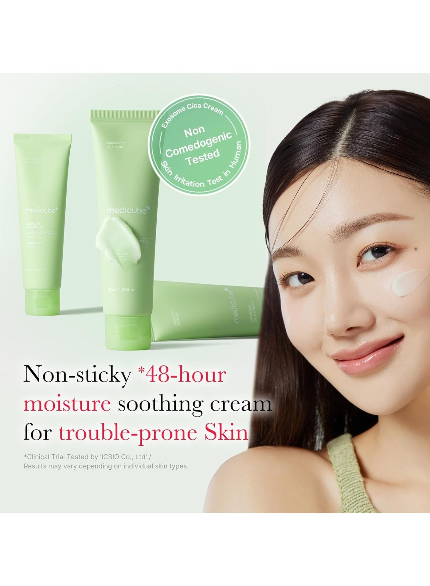 Exosome Cica Tea Tree Cream (50ml) for Sensitive & Acne Prone Skin, Soothing Moisturizer with Centella Asiatica & Exosome Technology, Redness Relief Hydrating Face Cream for Breakouts & Skin Barrier Repair - image 5