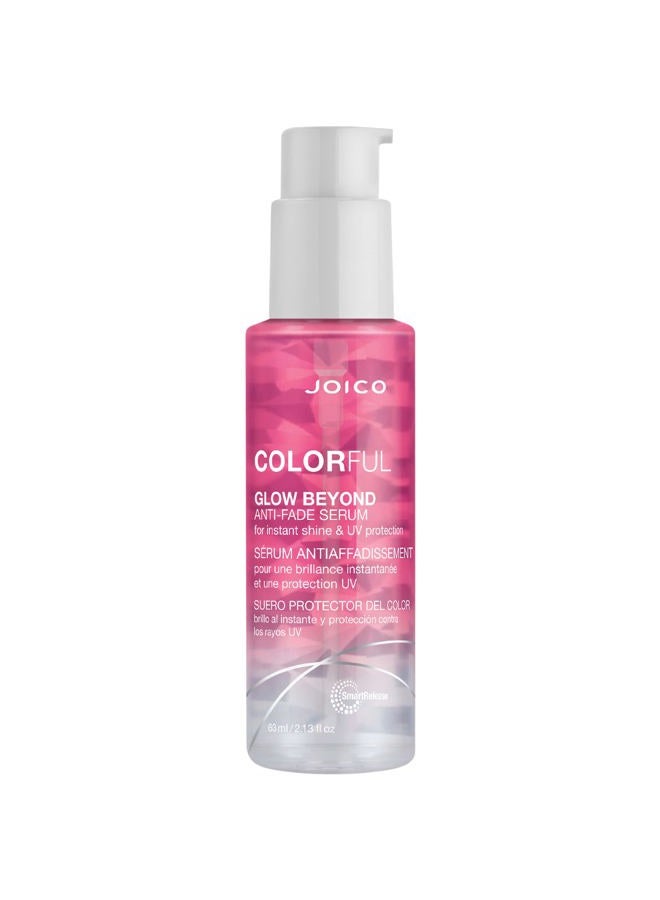 Colorful Glow Beyond Anti-Fade Serum | For Color-Treated Hair | Preserve Hair Color | Prevent Fading | Boost Vibrancy & Softness | With Camellia Oil & Pomegranate Fruit Extract | 2.13 Fl Oz
