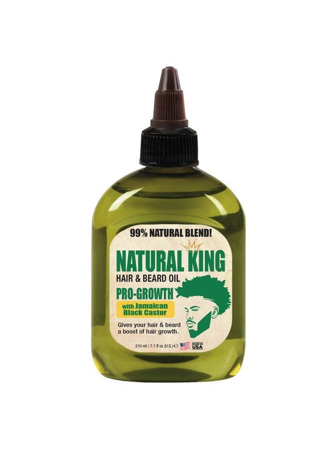 Natural King Pro-Growth Hair & Beard Oil with Jamaican Black Castor Oil 7.1 oz.