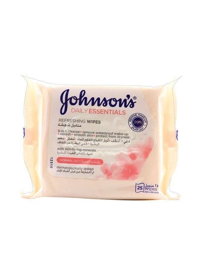 Refreshing Daily Wipes - 25 Count