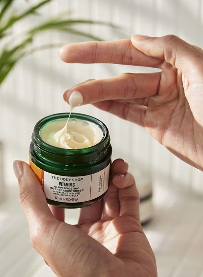 Vitamin C Glow Boosting Intense Moisturiser – Brightening & Hydrating Face Cream with Olive-Derived Squalane, Bakuchiol & Stable Vitamin C | Evens Skin Tone, Enhances Radiance, Provides 48hr Moisture, 50ml - image 3