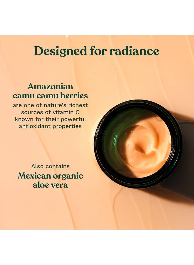 Vitamin C Glow Boosting Intense Moisturiser – Brightening & Hydrating Face Cream with Olive-Derived Squalane, Bakuchiol & Stable Vitamin C | Evens Skin Tone, Enhances Radiance, Provides 48hr Moisture, 50ml - image 5