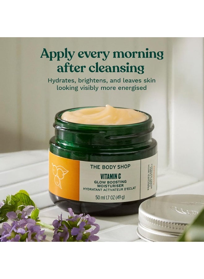 Vitamin C Glow Boosting Intense Moisturiser – Brightening & Hydrating Face Cream with Olive-Derived Squalane, Bakuchiol & Stable Vitamin C | Evens Skin Tone, Enhances Radiance, Provides 48hr Moisture, 50ml - image 9