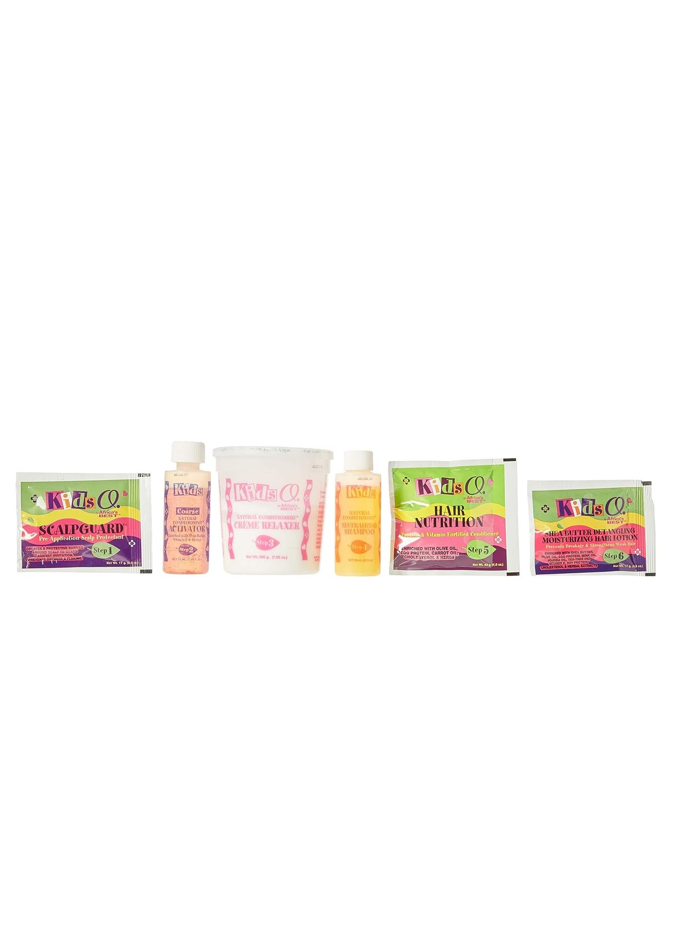 Kids Originals by Africa's Best Natural Conditioning Relaxer System, No Lye Formula, For Kids Coarse Hair, enriched Extra Virgin Olive Oil, Shea Butter, and Vitamin E