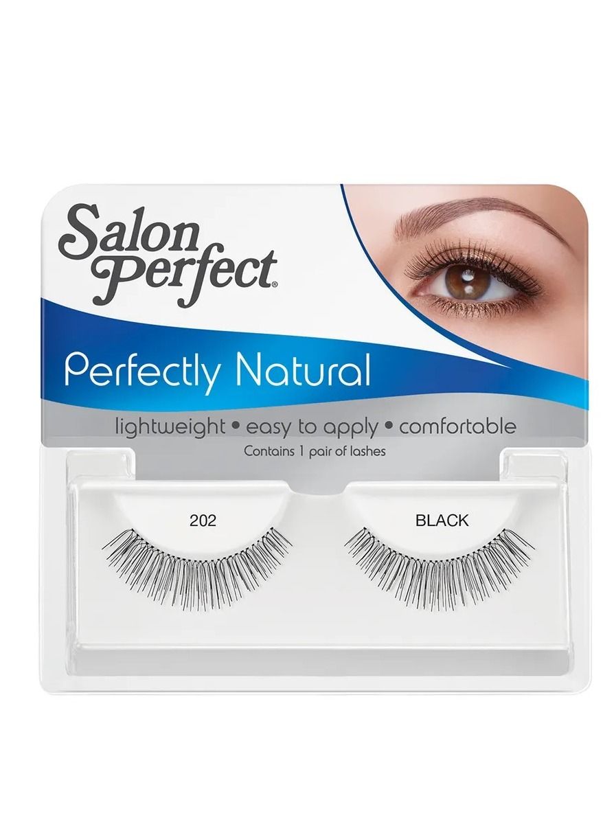 Lightweight, Easy to Apply & Comfortable Be Natural Eye Lashes 202 Black 47066