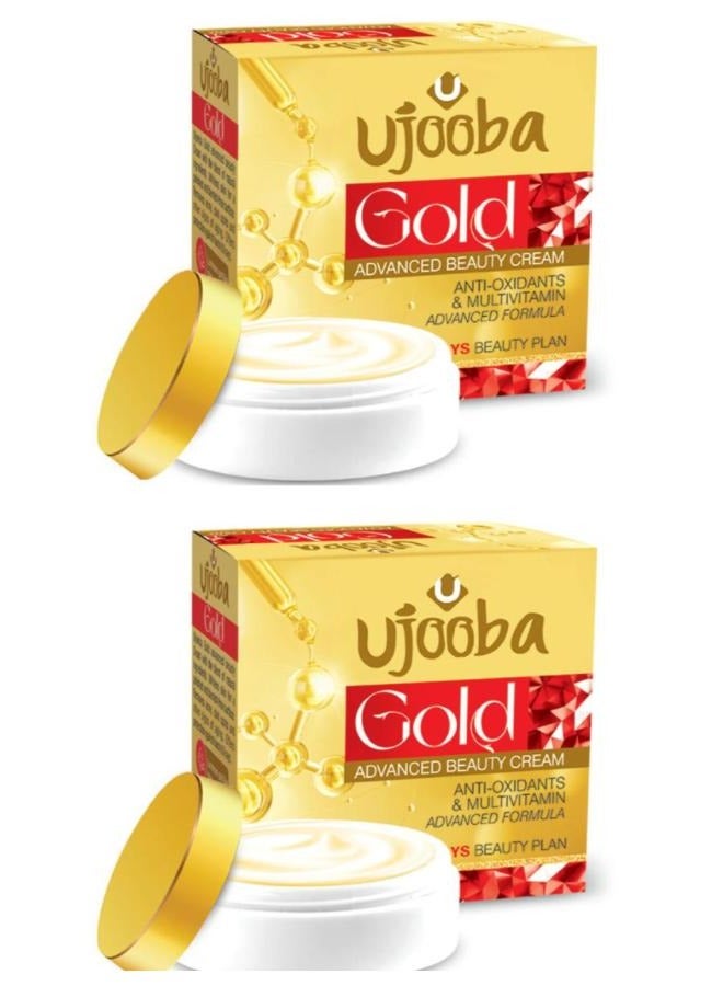 Gold Advanced beauty cream with Multivitamin Extra White Magical Formula 2 Pcs
