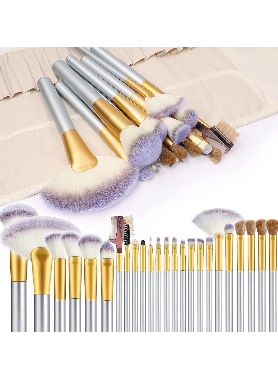 Make up Brushes, ORiTi 24pcs Premium Cosmetic Makeup Brush Set