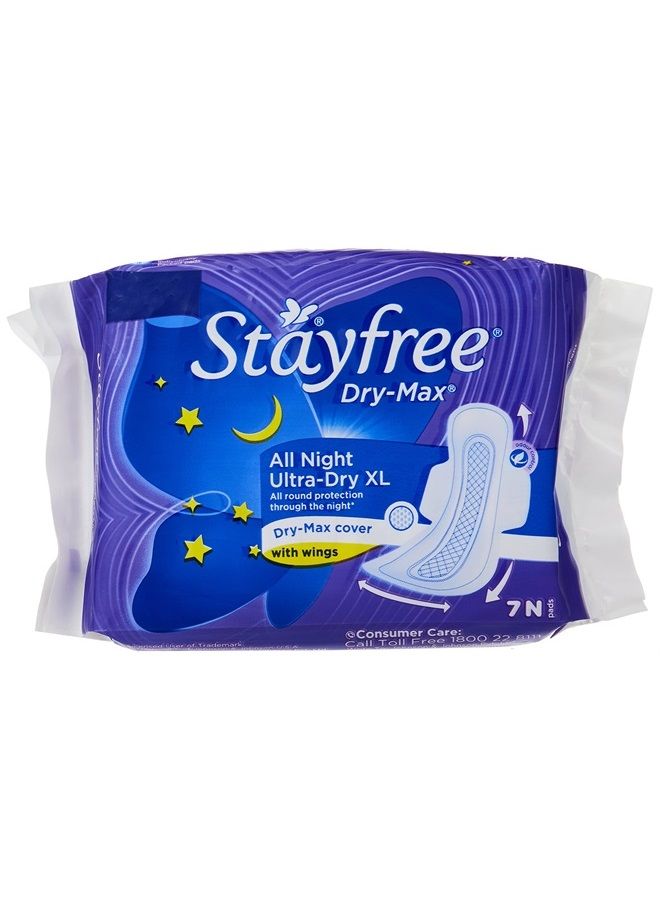 Dry-Max All Night Ultra-Thin with Wings - X-Large (7 Pads)