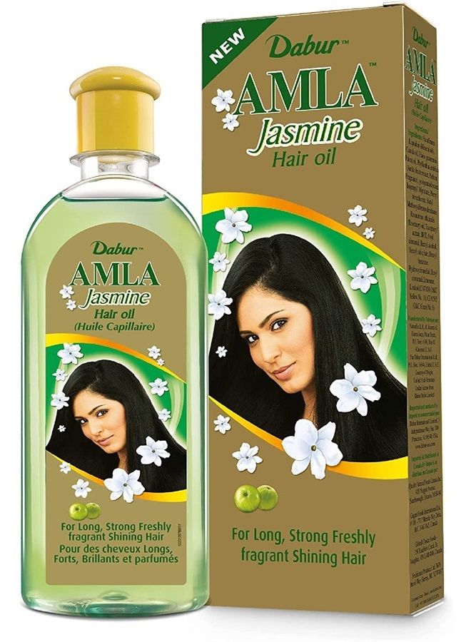 Amla Jasmine Hair Oil - Amla Oil, Amla Hair Oil, Amla Oil for Healthy Hair and Moisturized Scalp, Indian Hair Oil for Men and Women, Hair Strengthening Products (300 ml)