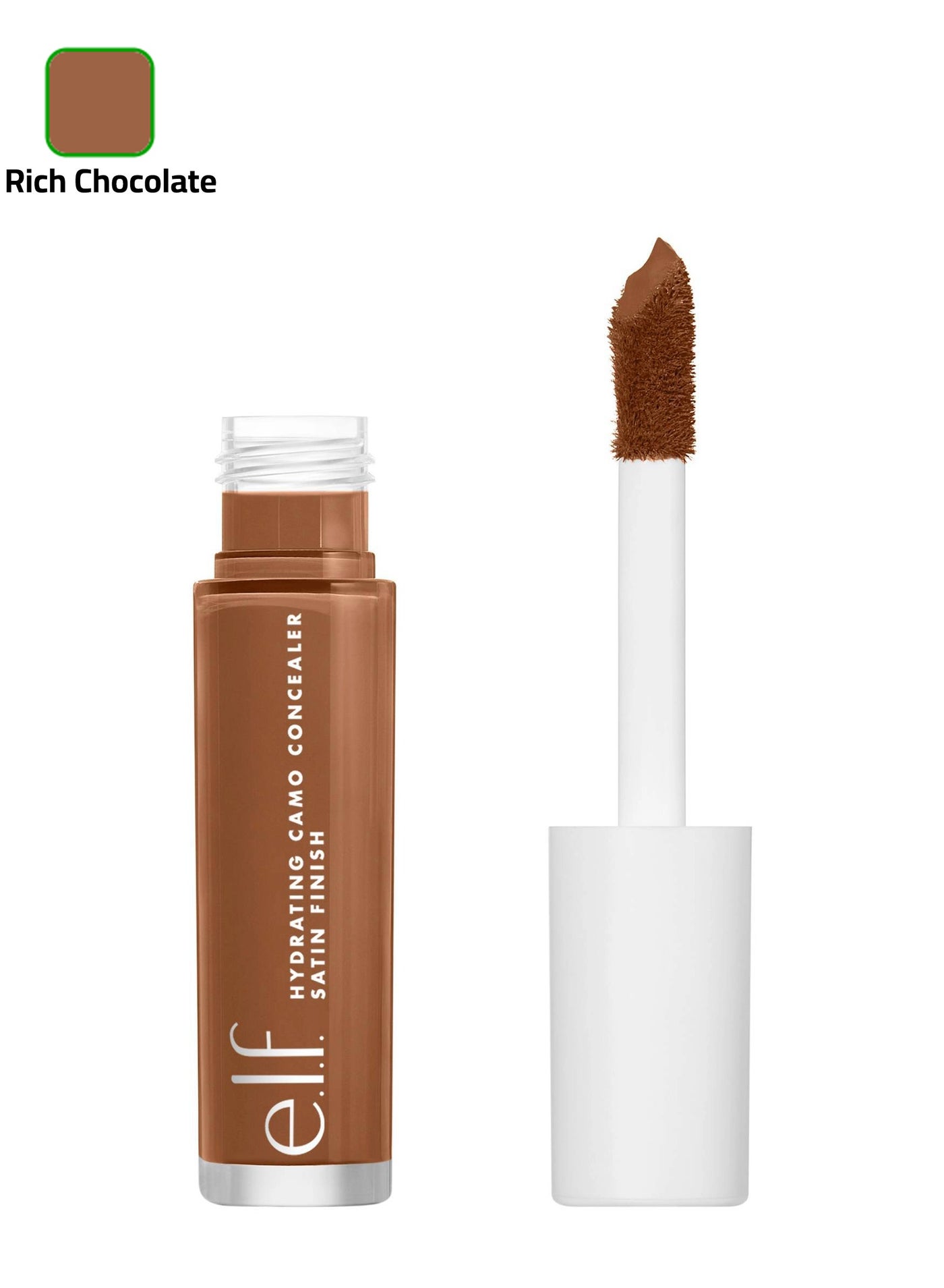 Hydrating Camo Concealer, Lightweight, Full Coverage, Long Lasting, Conceals, Corrects, Covers, Hydrates, Highlights, Satin Finish (Rich Chocolate)