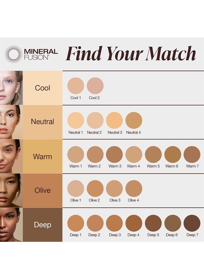 Pressed Powder Foundation, Deep 6, 0.32 Ounce
