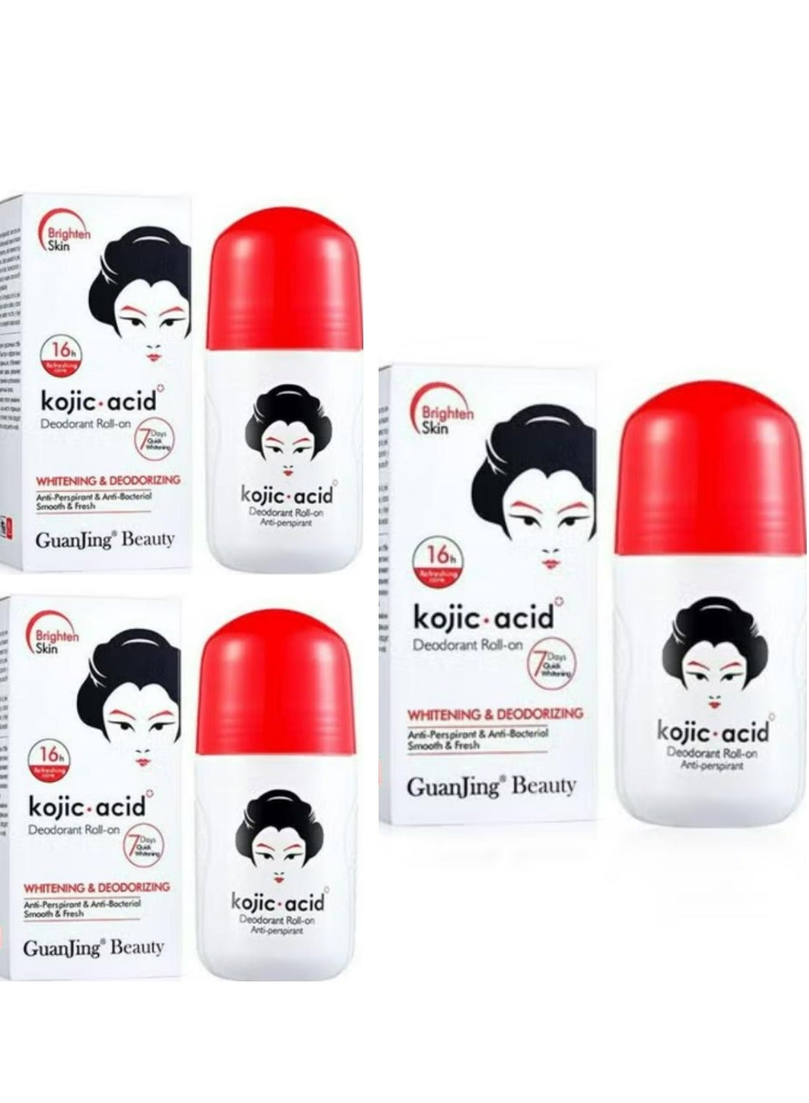 Kojic Acid Deodorant Roll-On 50 ML 3 Pcs