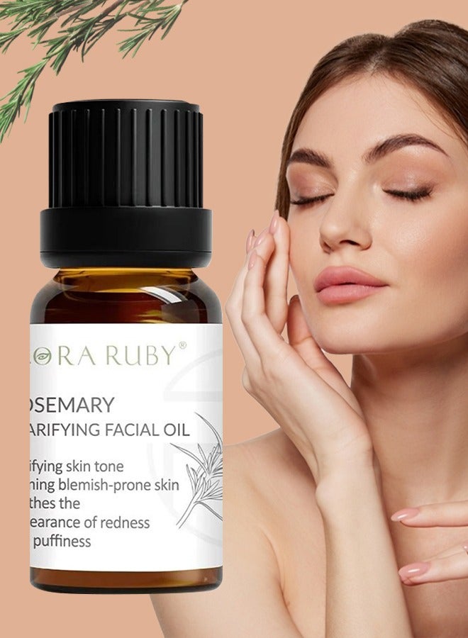 Rosemary Clarifying Facial Oil Rosemary Essential Facial Oil for Face and Skin Moisturizing and Nourishing Clarifying Skin Tone Soothes the Appearances of Redness and Puffiness Rosemary Oil 15ml