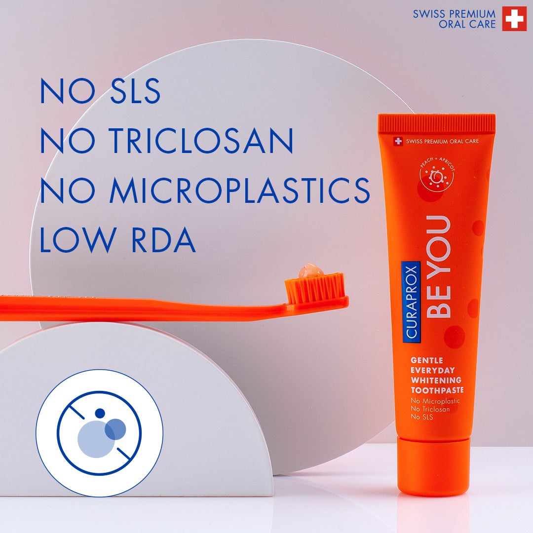 Be You Peach + Apricot Toothpaste | 60ml | Gentle Formula for Healthy Teeth & Gums | Refreshing Peach & Apricot Flavor, SLS-Free & Vegan-Friendly] - image 3
