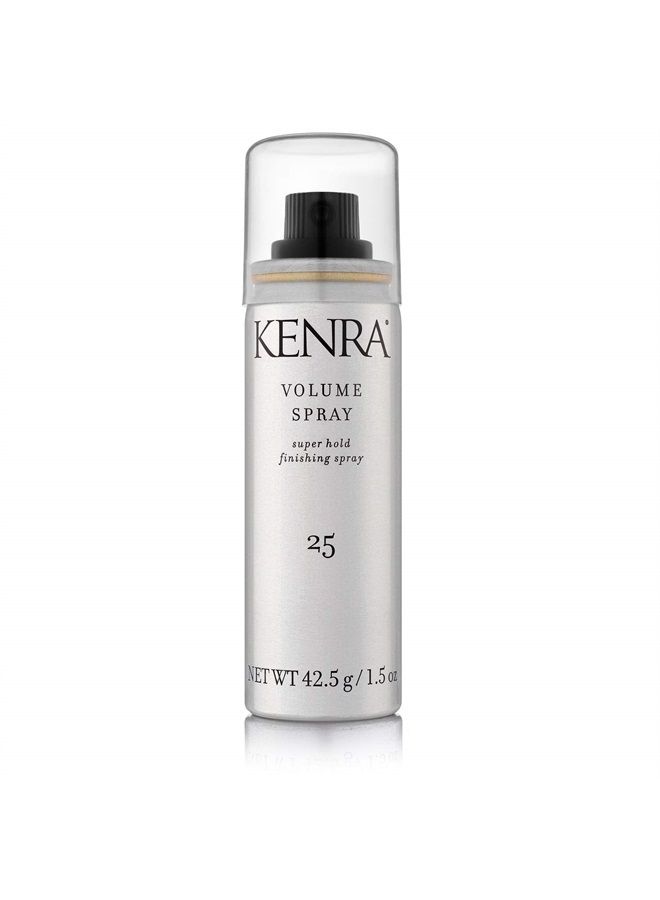 Kenra Volume Spray 25 80% | Super Hold Finishing & Styling Hairspray | Flake-free & Fast-drying | Wind & Humidity Resistance | All Hair Types | Travel 1.5 oz