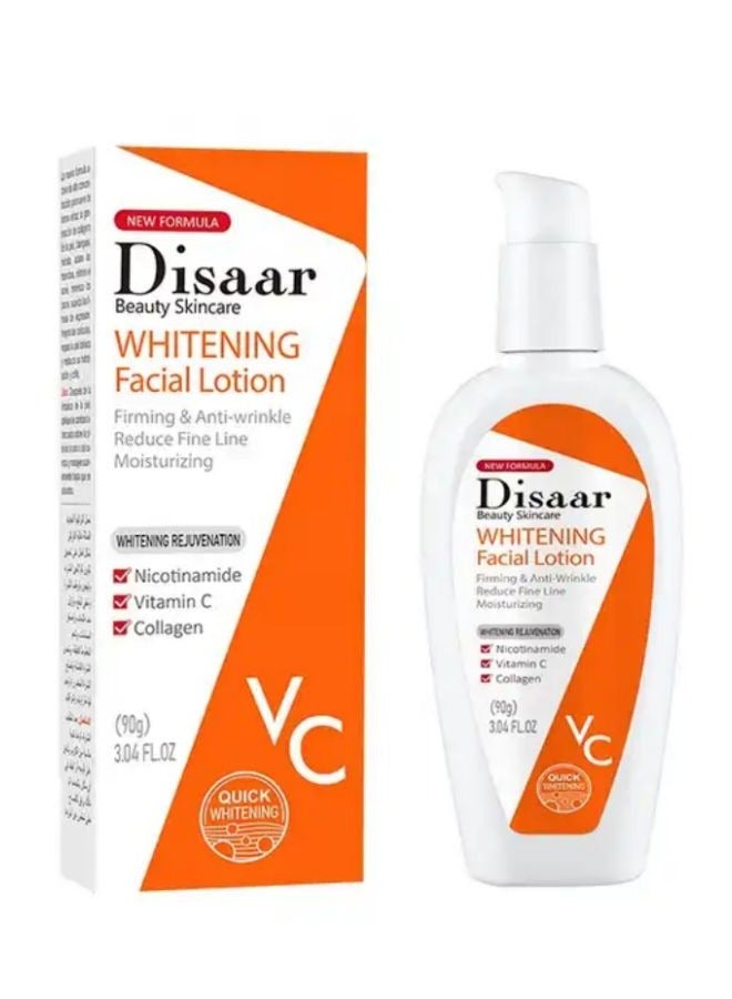 Vitamin C Whitening Facial Lotion Anti Wrinkle Firming Reduce Fine Line Moisturizing Collagen Face Lotion 90 g