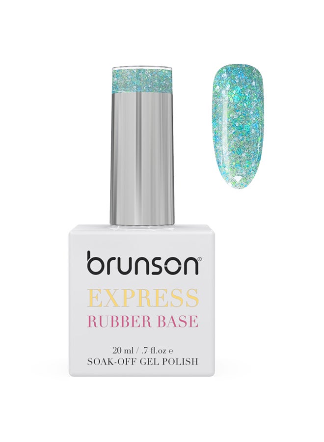 Rubber Base Gel Nail Polish Long Lasting Gel Polish Base for Chip-Free Shine Strengthens French Manicure Rubber Base Coat UV/LED Rubber Gel Soak Off Hard Gel Polish for Nail Extension Gel 20ml