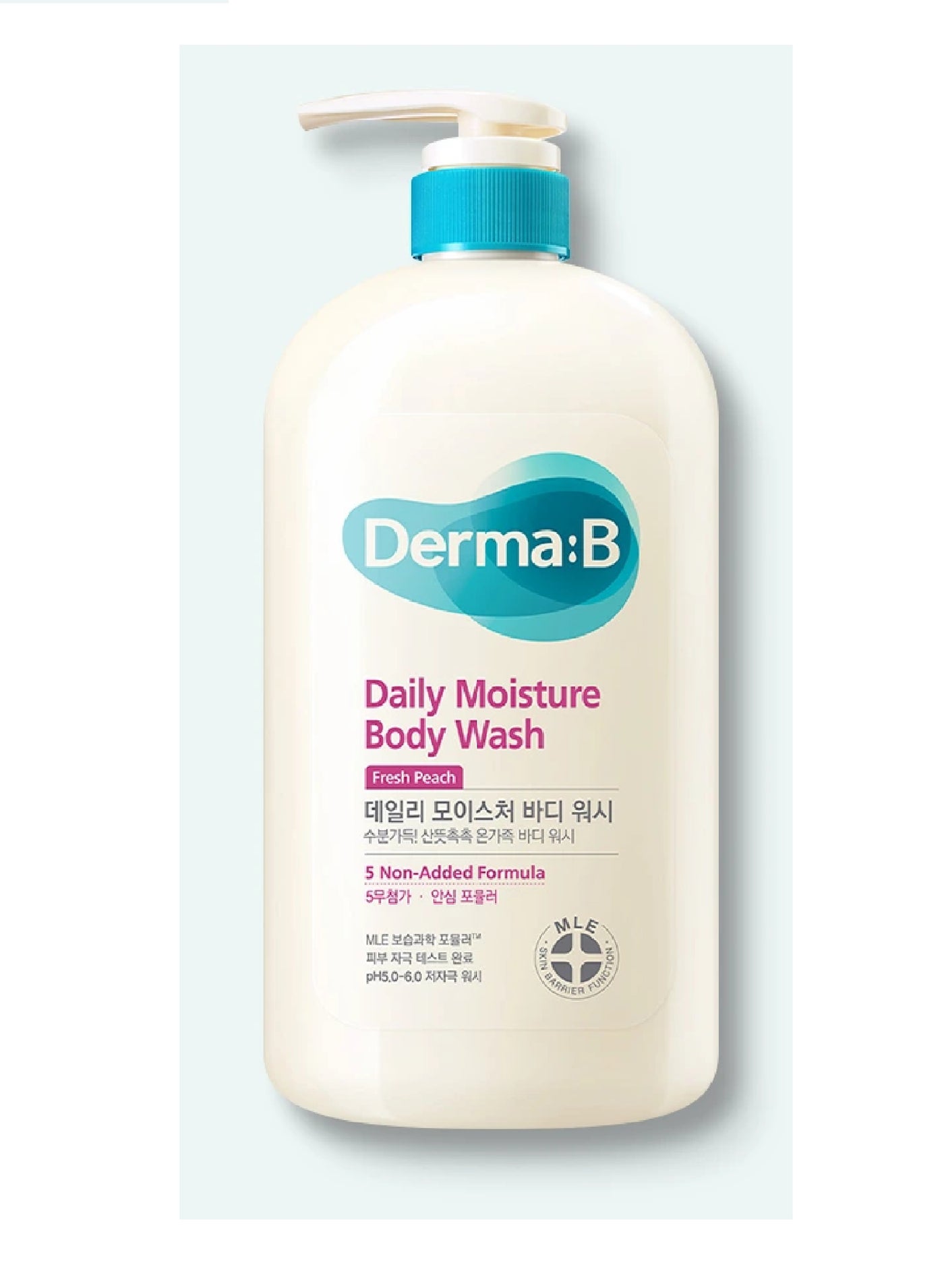 Derma:B Daily Moisture Body Wash (Fresh Peach) 1000ml